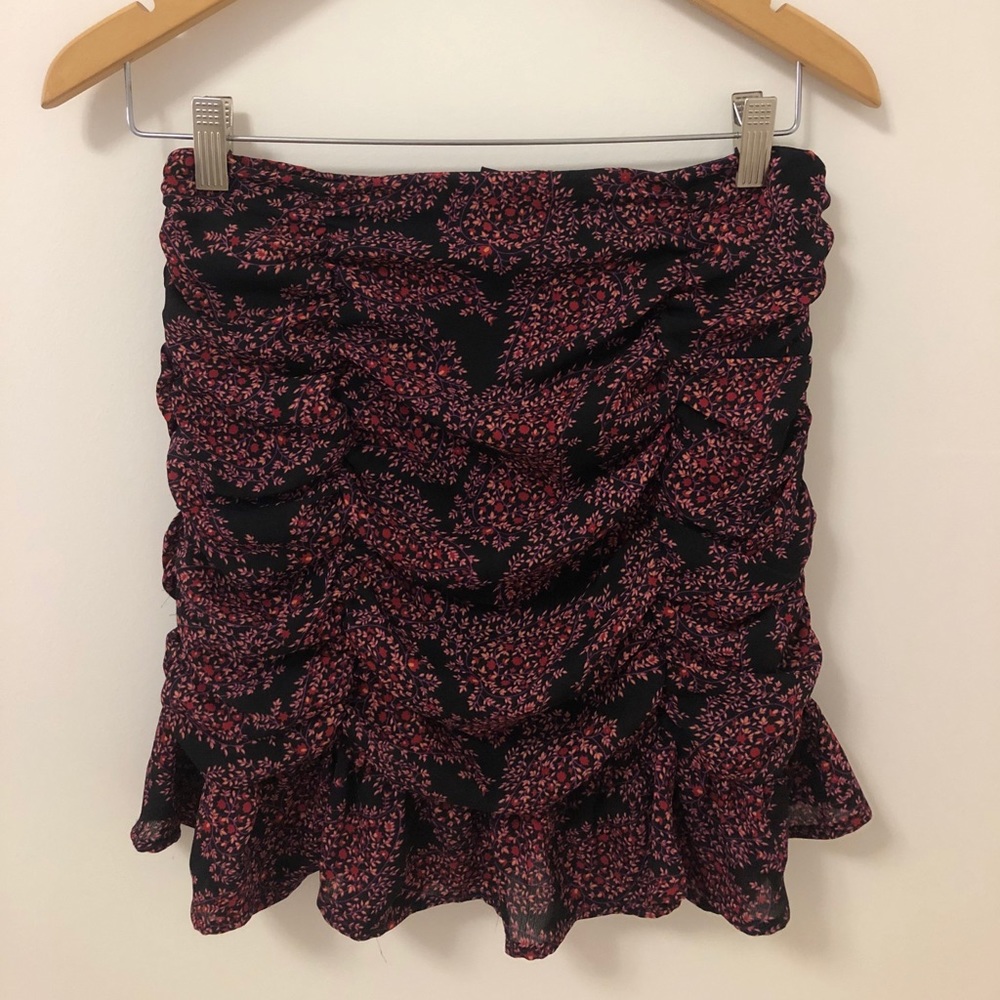 Ruched Mini Skirt